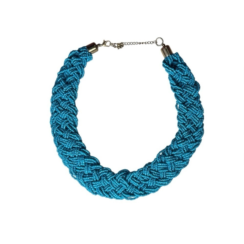 VINTAGE 80'S BIG
BOLD SEED BEADED NECKLACE